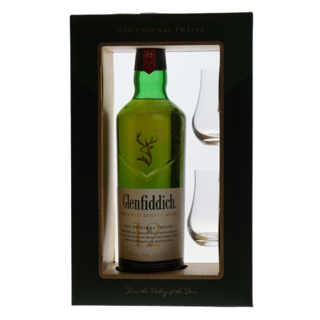 Glenfiddich Whisky Giftpack 12 Years 40% 70cl