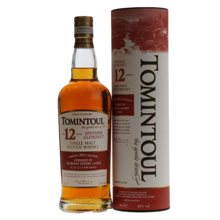 Tomintoul Whisky 12 Years 2011 Oloroso Sherry Cask 40% 70cl