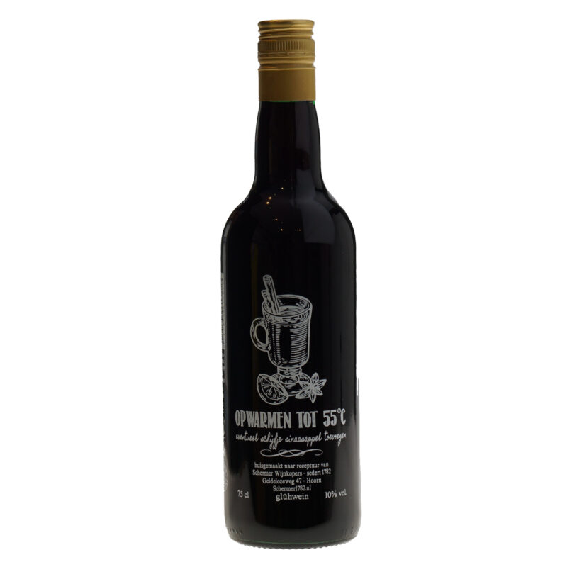 Glühwein Schermer 10% 75cl - Afbeelding 2