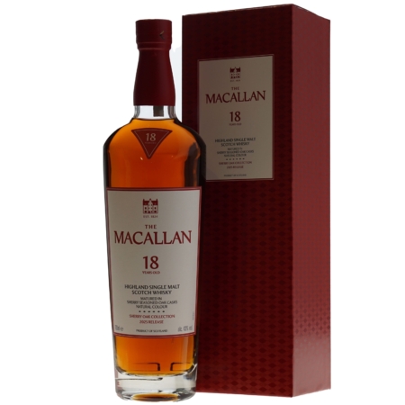 Macallan Whisky 18 Years Sherry Oak 2025 43% 70cl